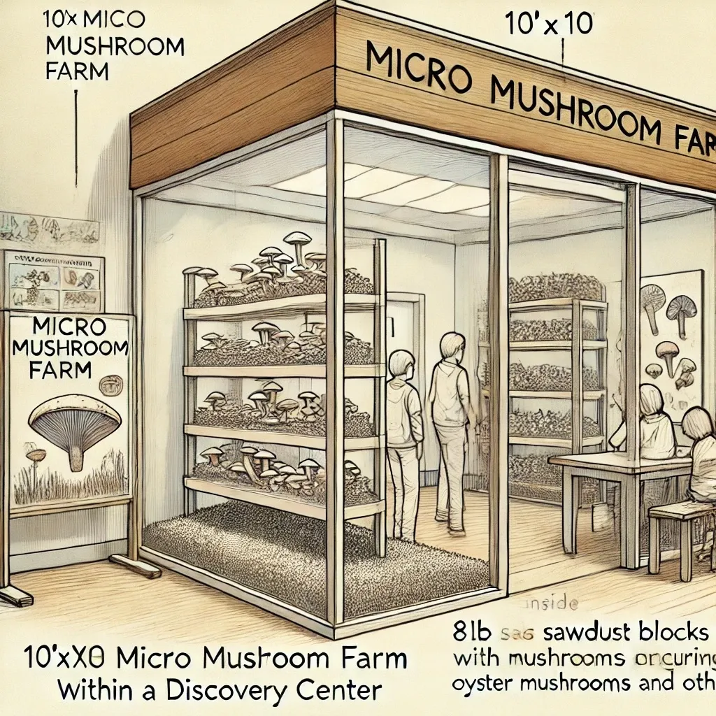 Modern mushroom fruiting chamber